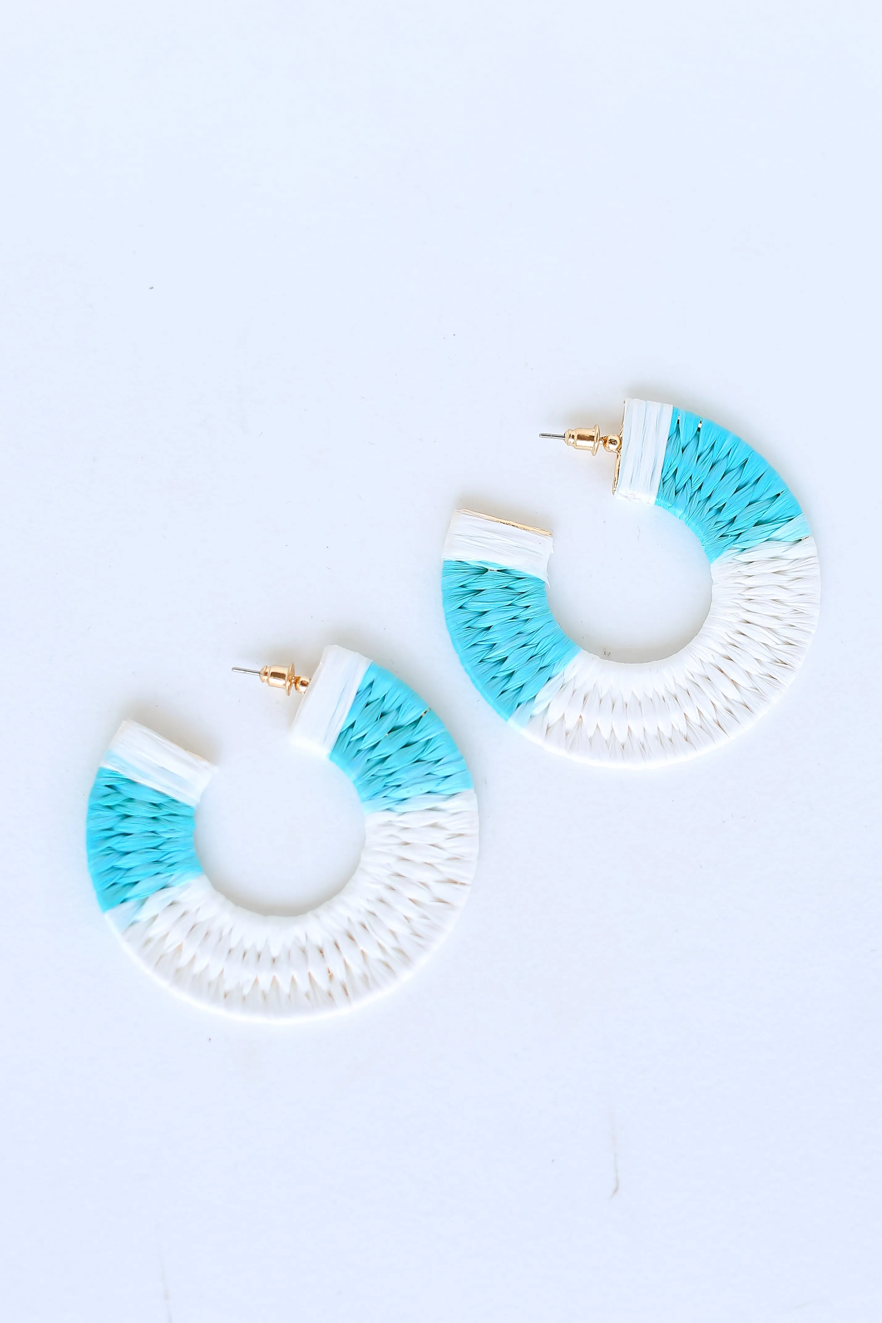 FINAL SALE - Callie Straw Hoop Earrings