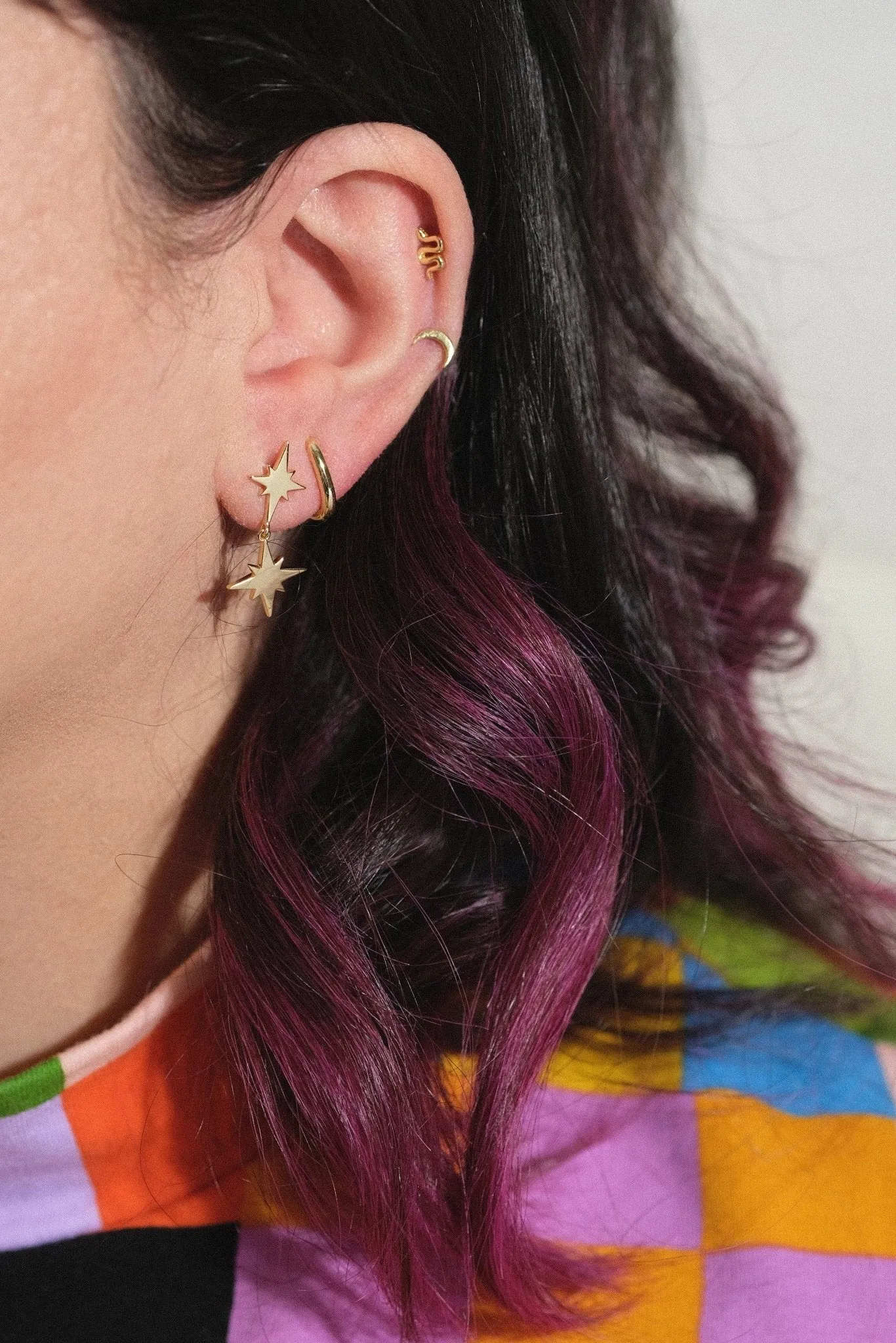 Fine Essentials - Paperclip Hoop Earrings