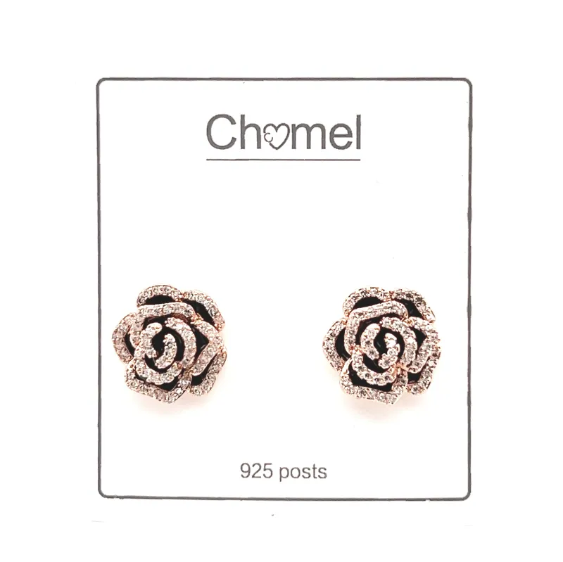 Flower Cubic Zirconia Earrings