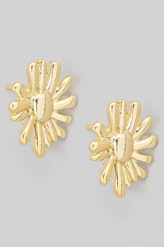 FME319 Daisy Studs LT Gold