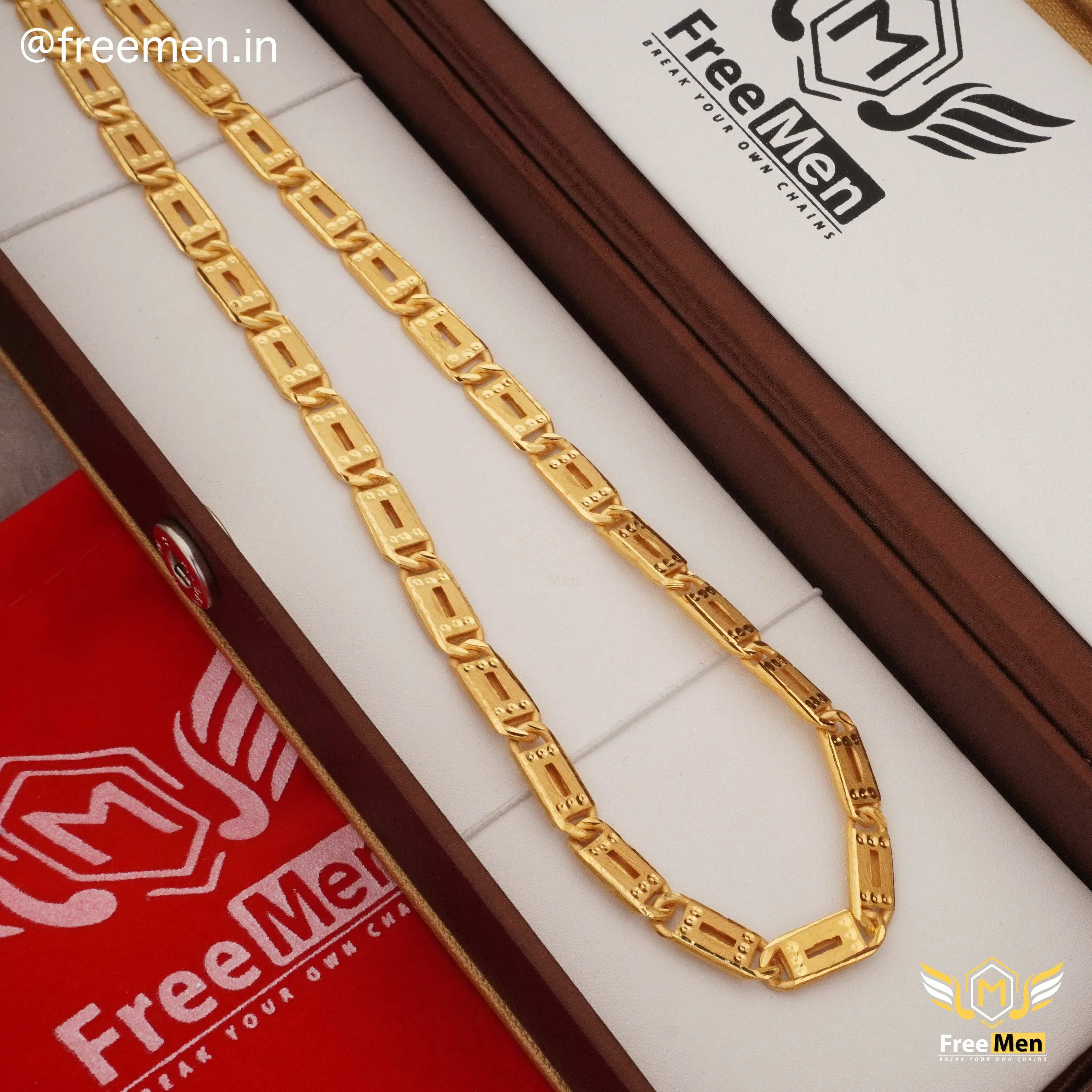 Freemen Fascination Line Nawabi Gold Plated Chain - FMGC21