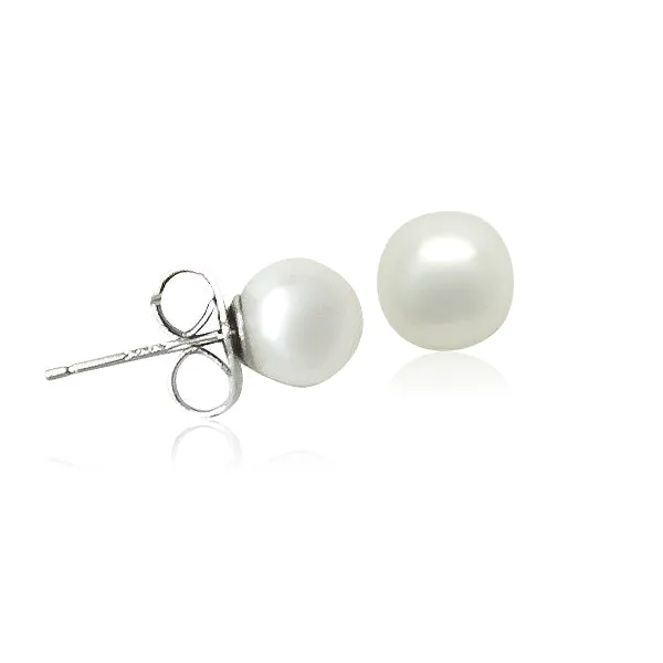 Freshwater Pearl Round Earrings