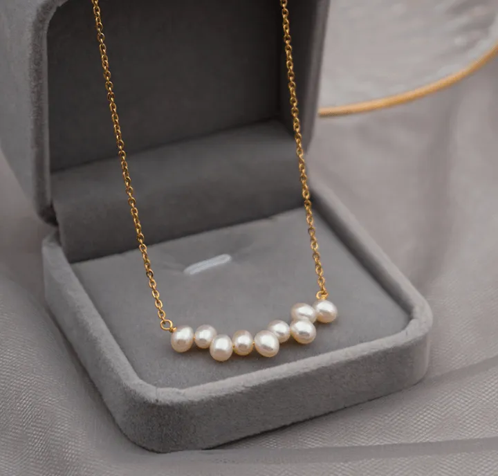 Friancie Pearl Choker Necklace