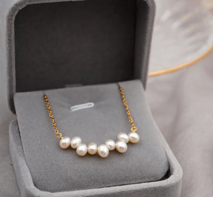 Friancie Pearl Choker Necklace