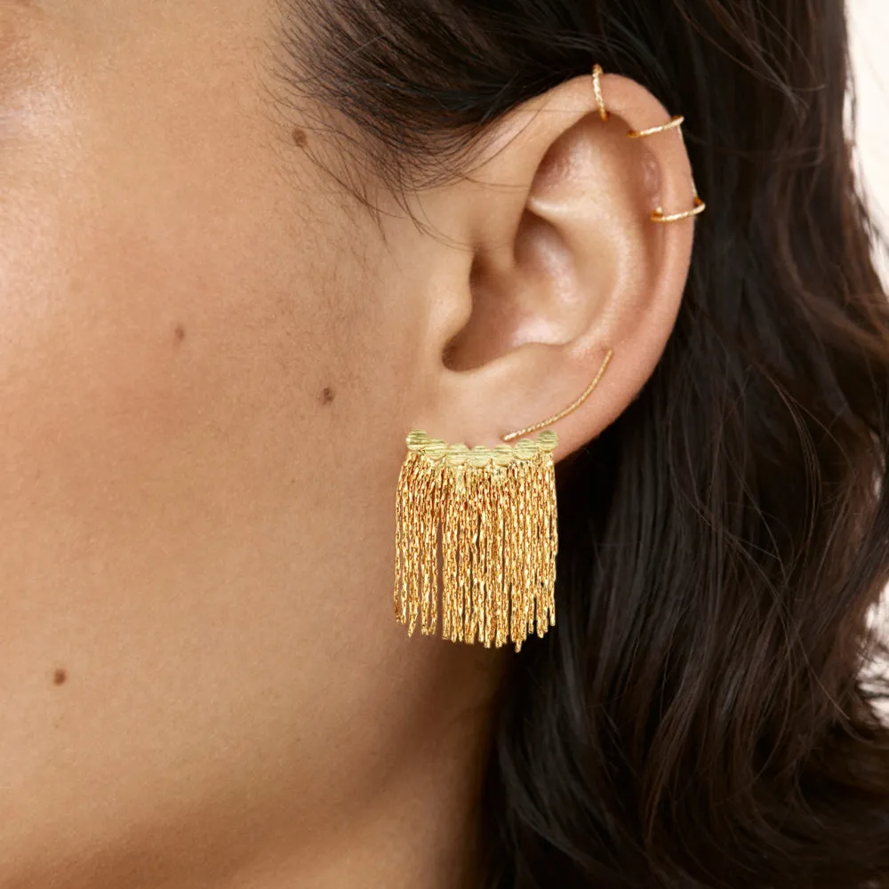 Fringe Tassel Dangle Earrings