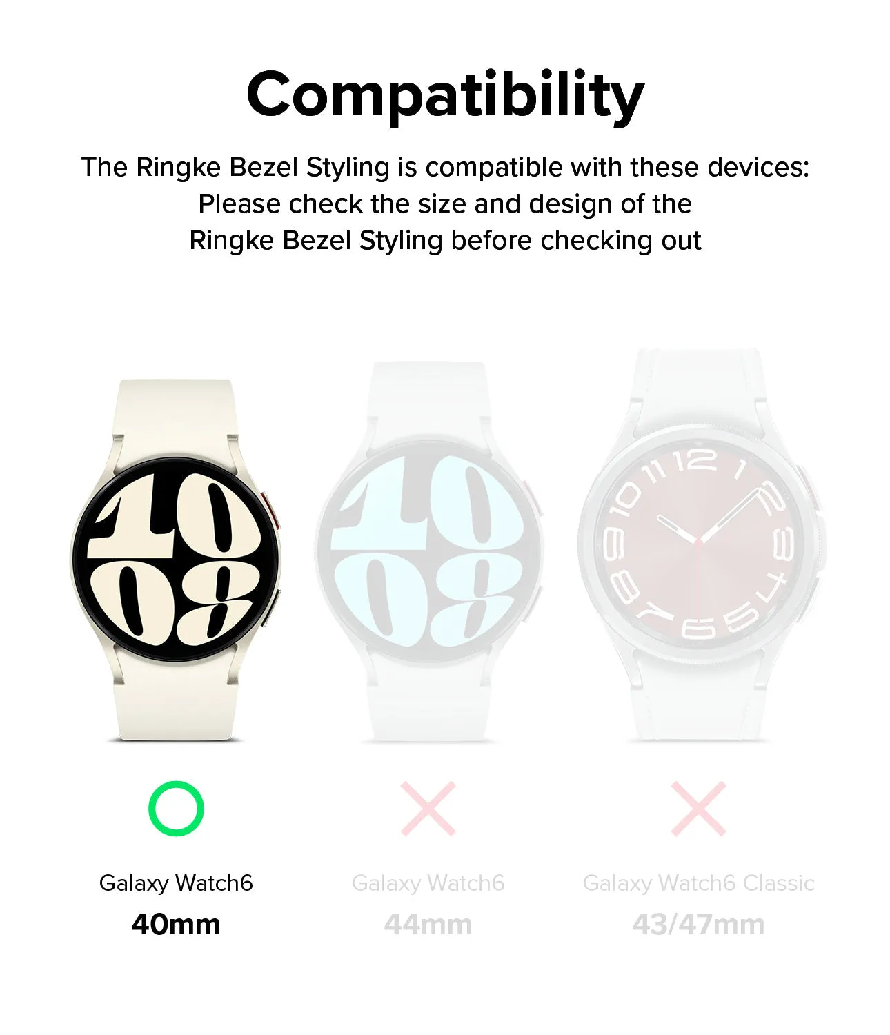 Galaxy Watch 6 40mm | Premium Bezel Styling