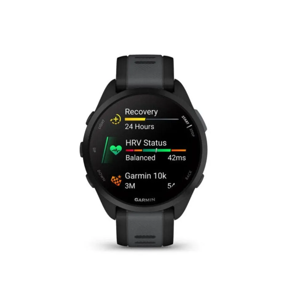 Garmin Forerunner 165 Black and Slate Grey