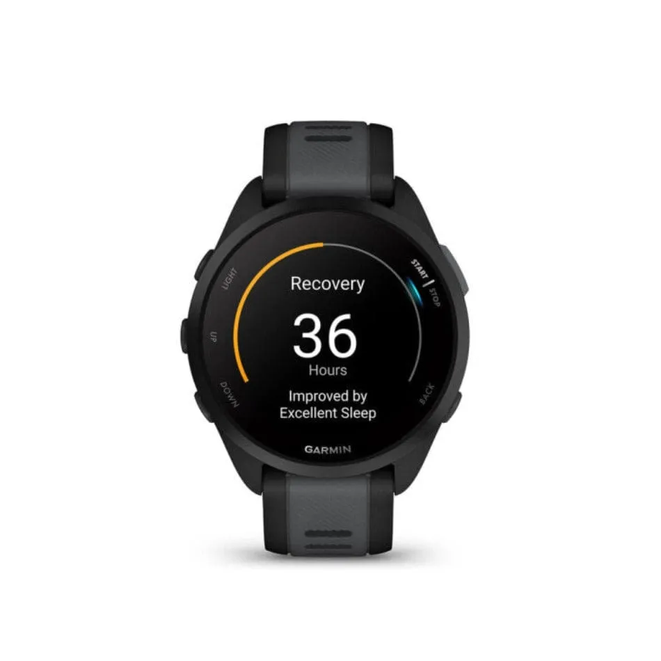 Garmin Forerunner 165 Black and Slate Grey