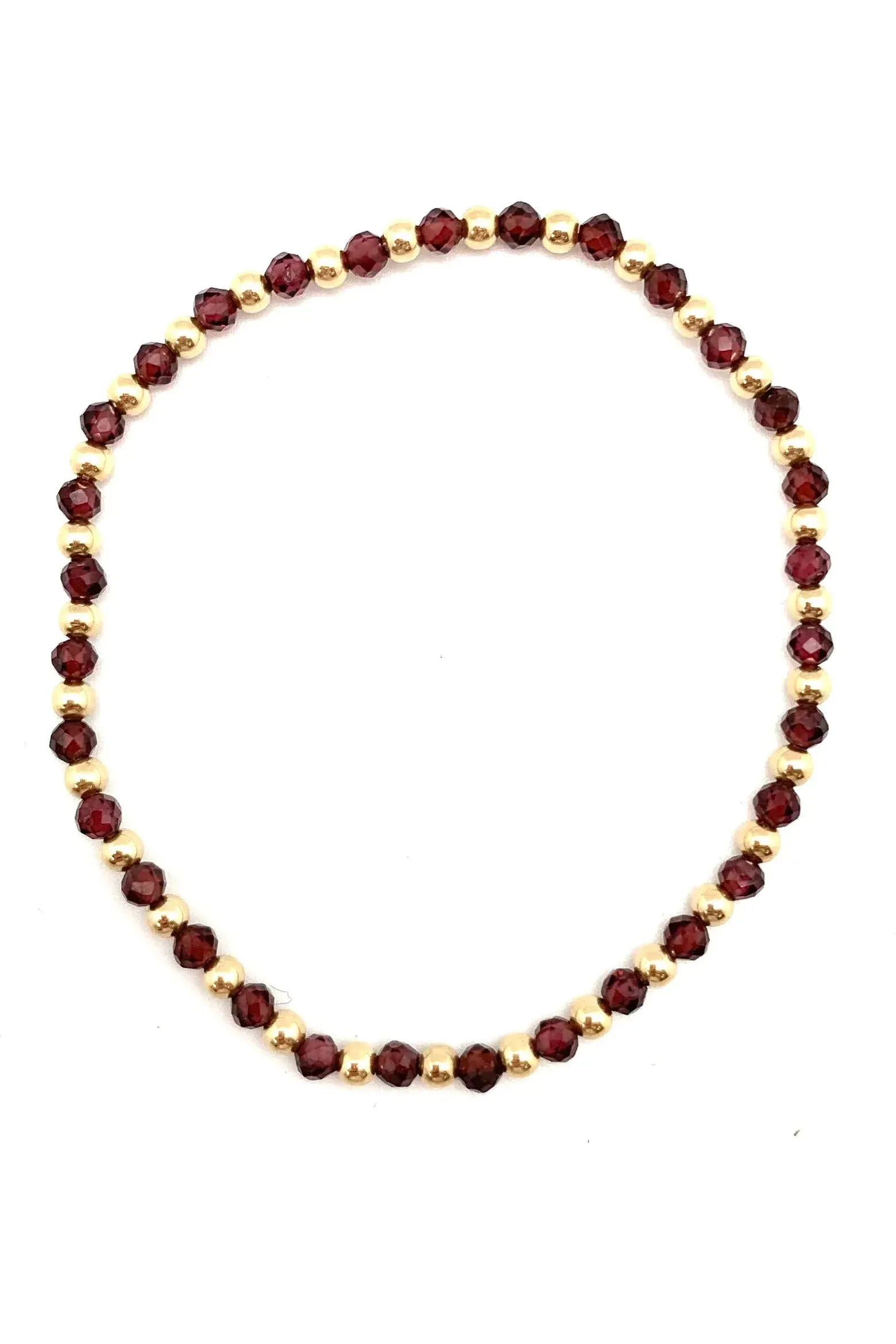 Garnet and Gold Bracelet