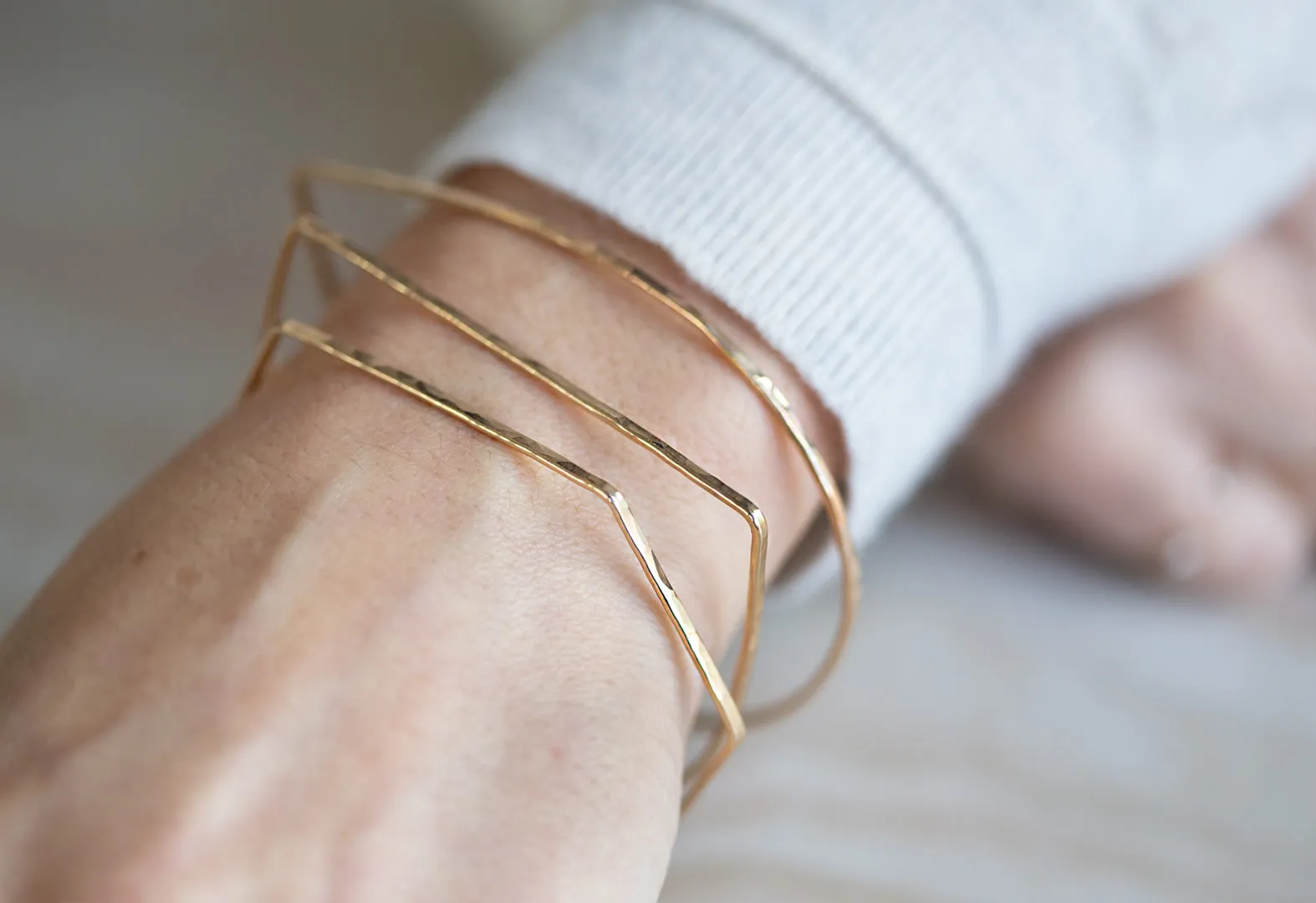 Geometric Stacking Bangles