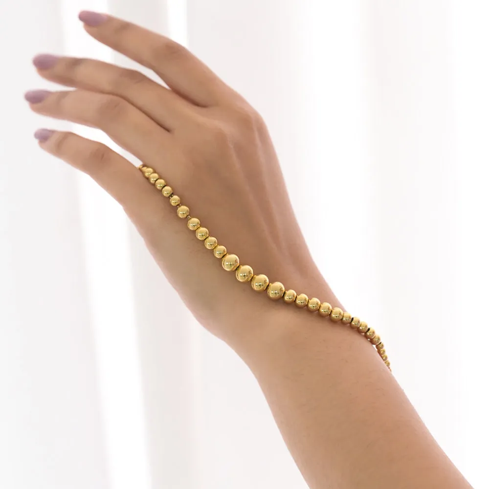 Gold Beaded Bracelet