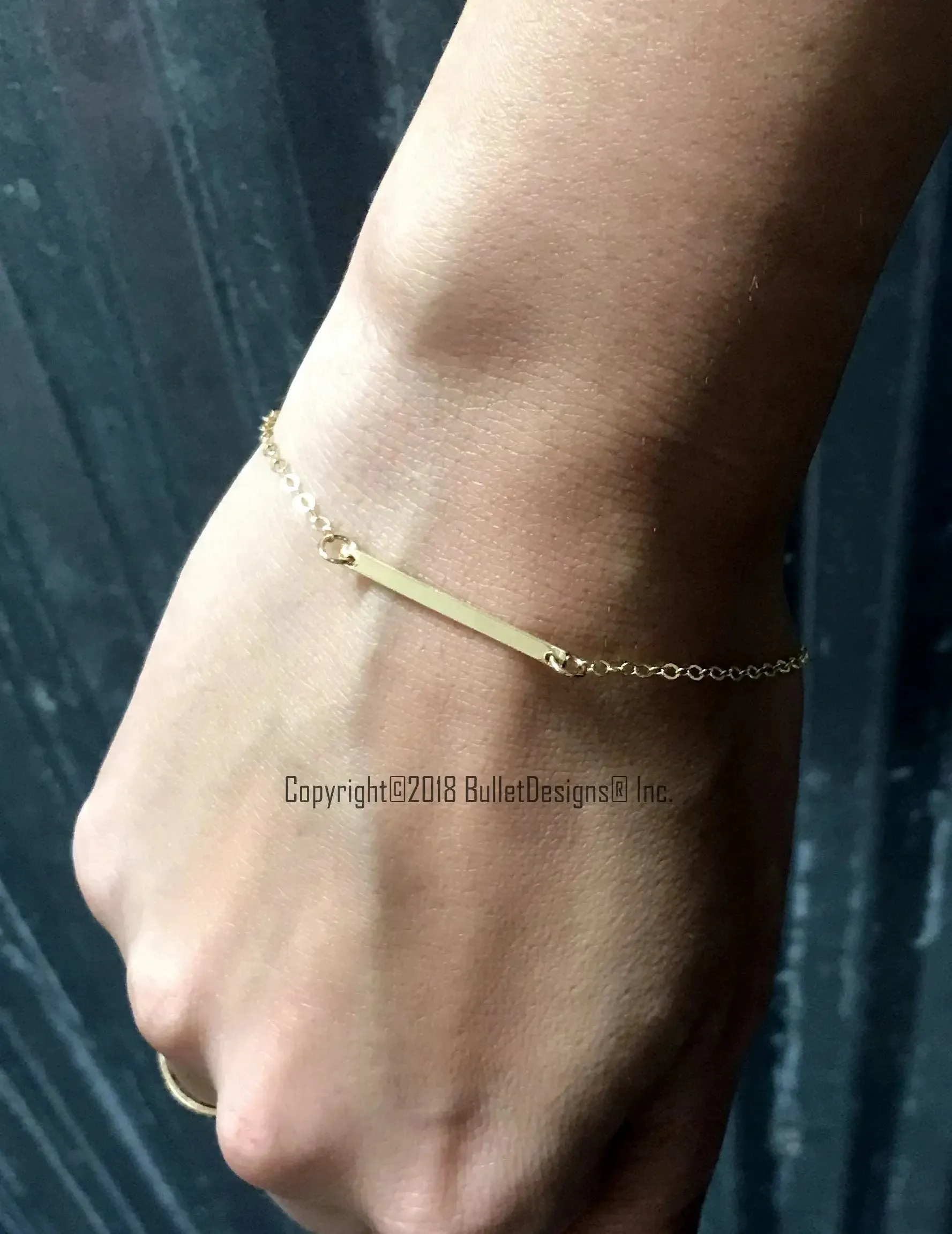 Gold Filled Bar Bracelet