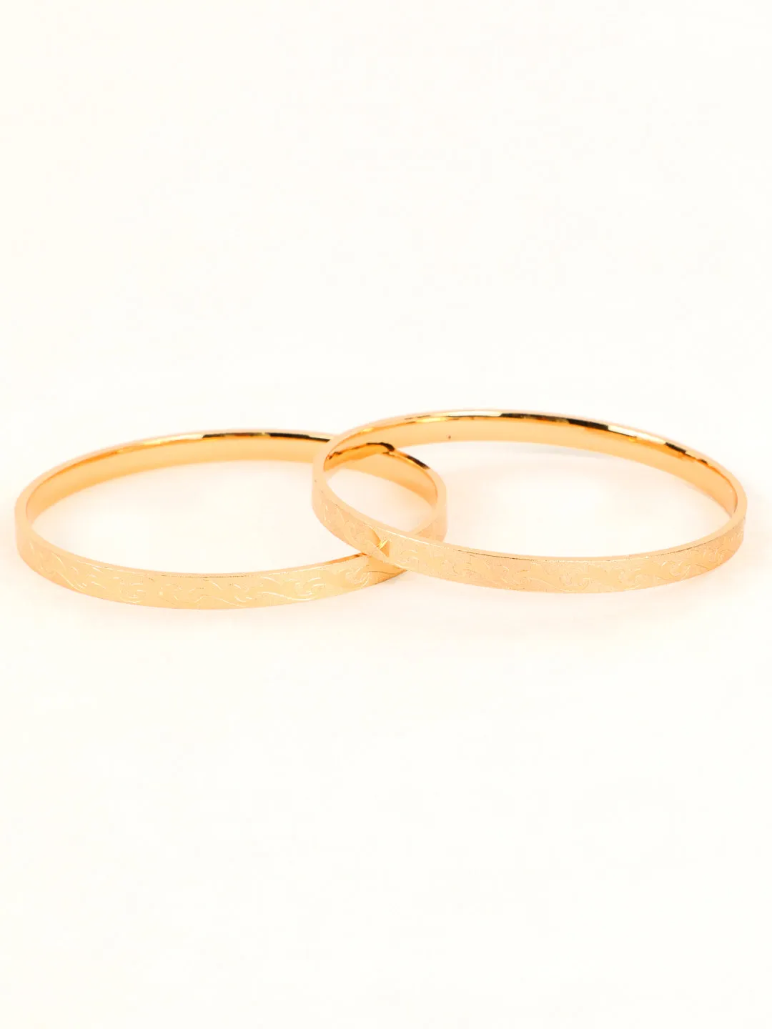 Gold Plated Set Of 2 Bangle Set