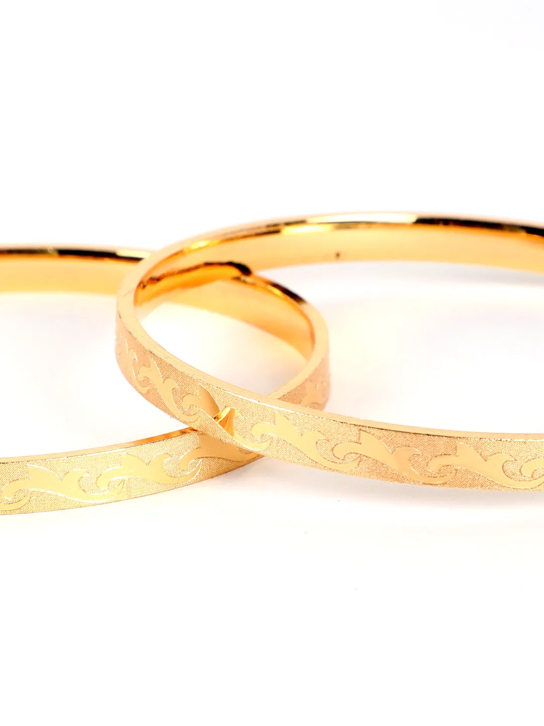 Gold Plated Set Of 2 Bangle Set