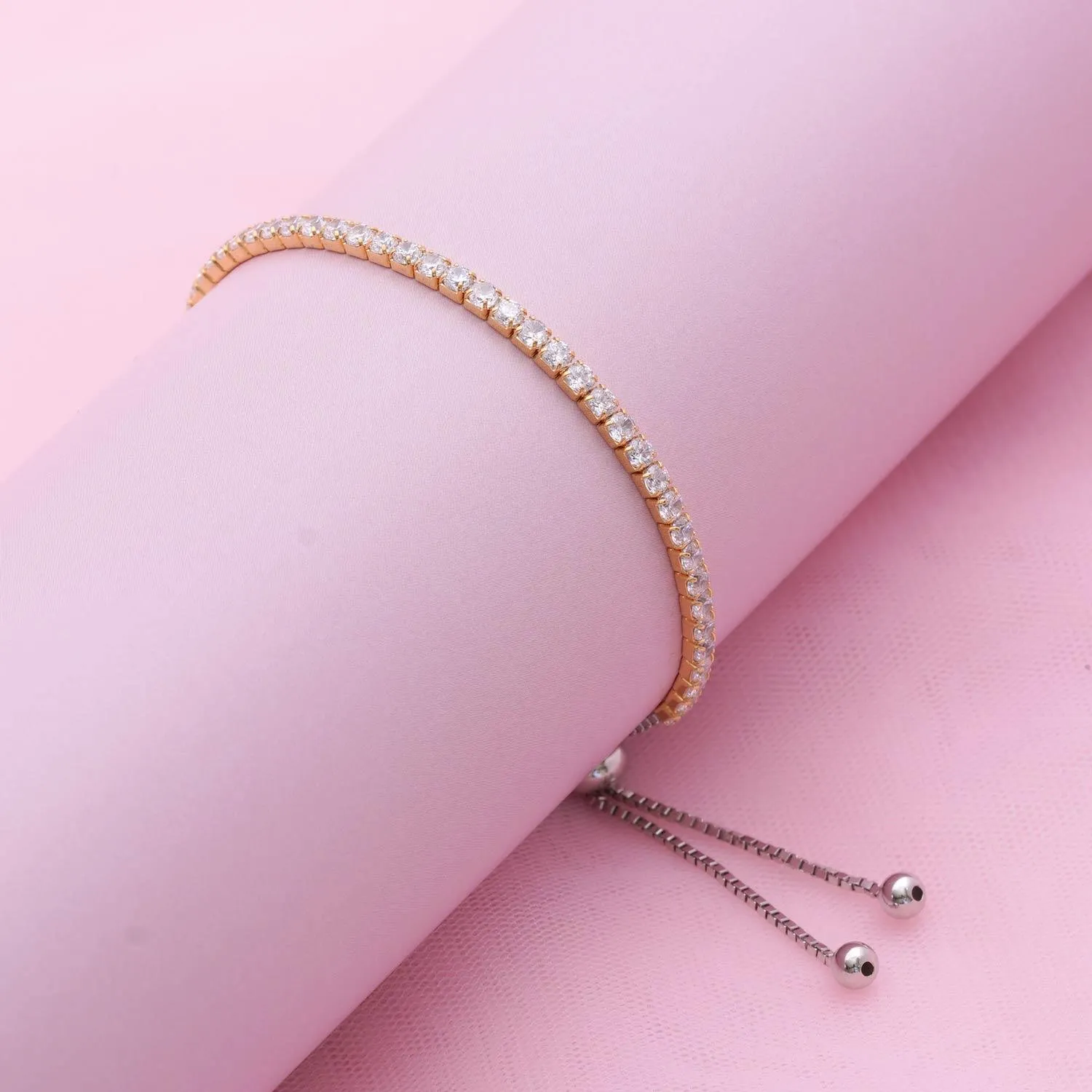 Good-Looking Rose Gold Polish Bracelet