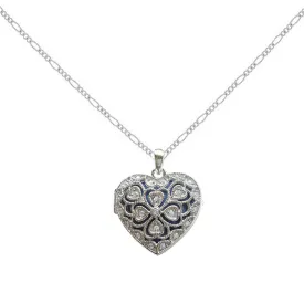 Gothic Heart Locket Necklace