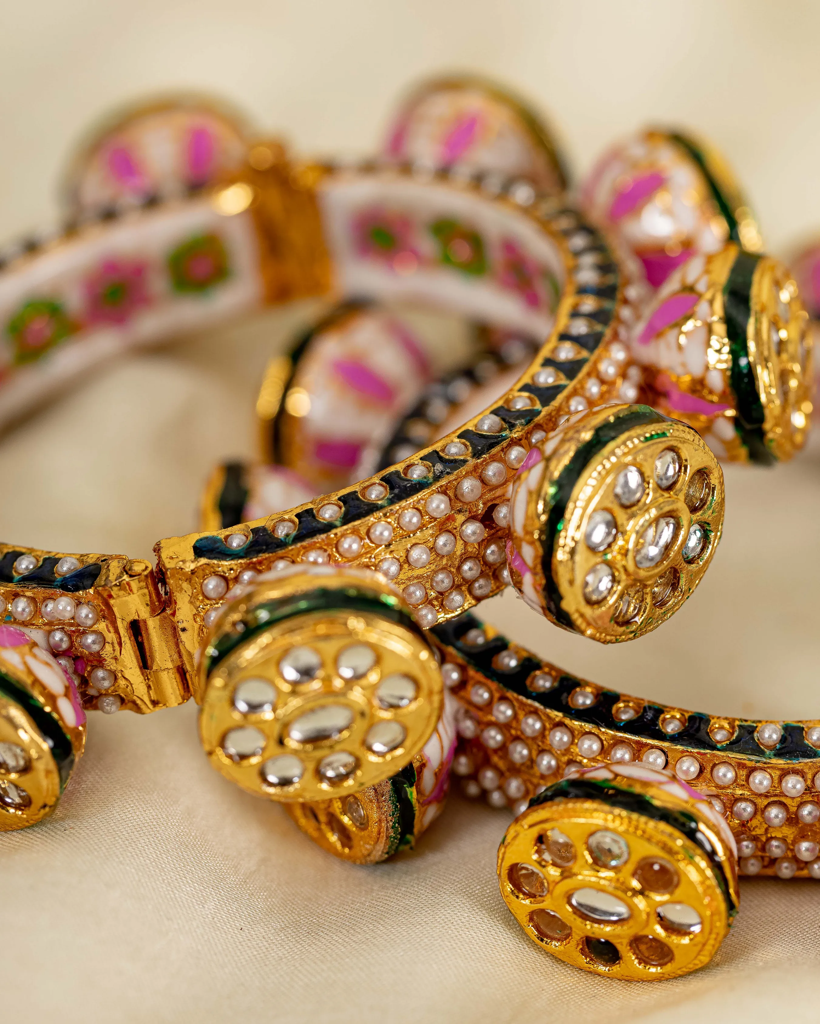 Gulabi Handcrafted Brass Bangles