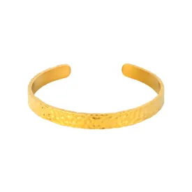 Hammered Gold Cuff Bracelet