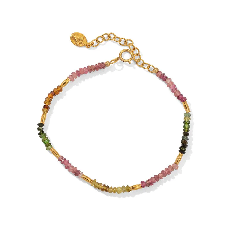 Hera Bracelet, Tourmaline, Gold