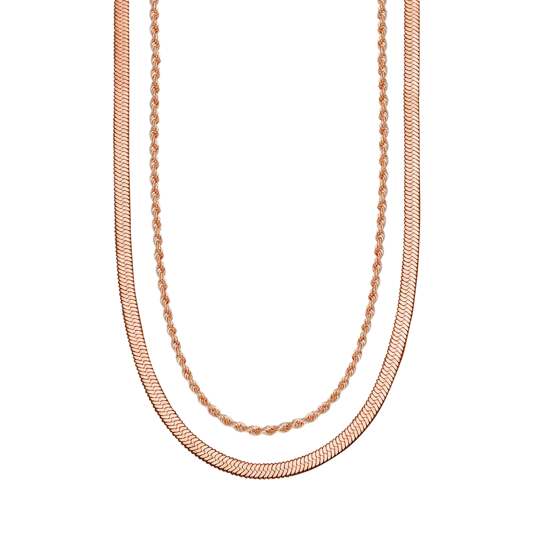 Herringbone   Rope Chain Set