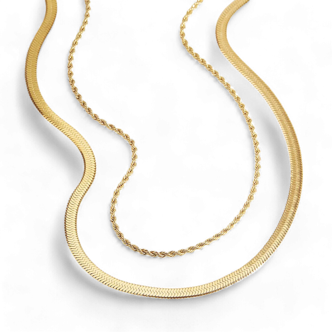 Herringbone   Rope Chain Set