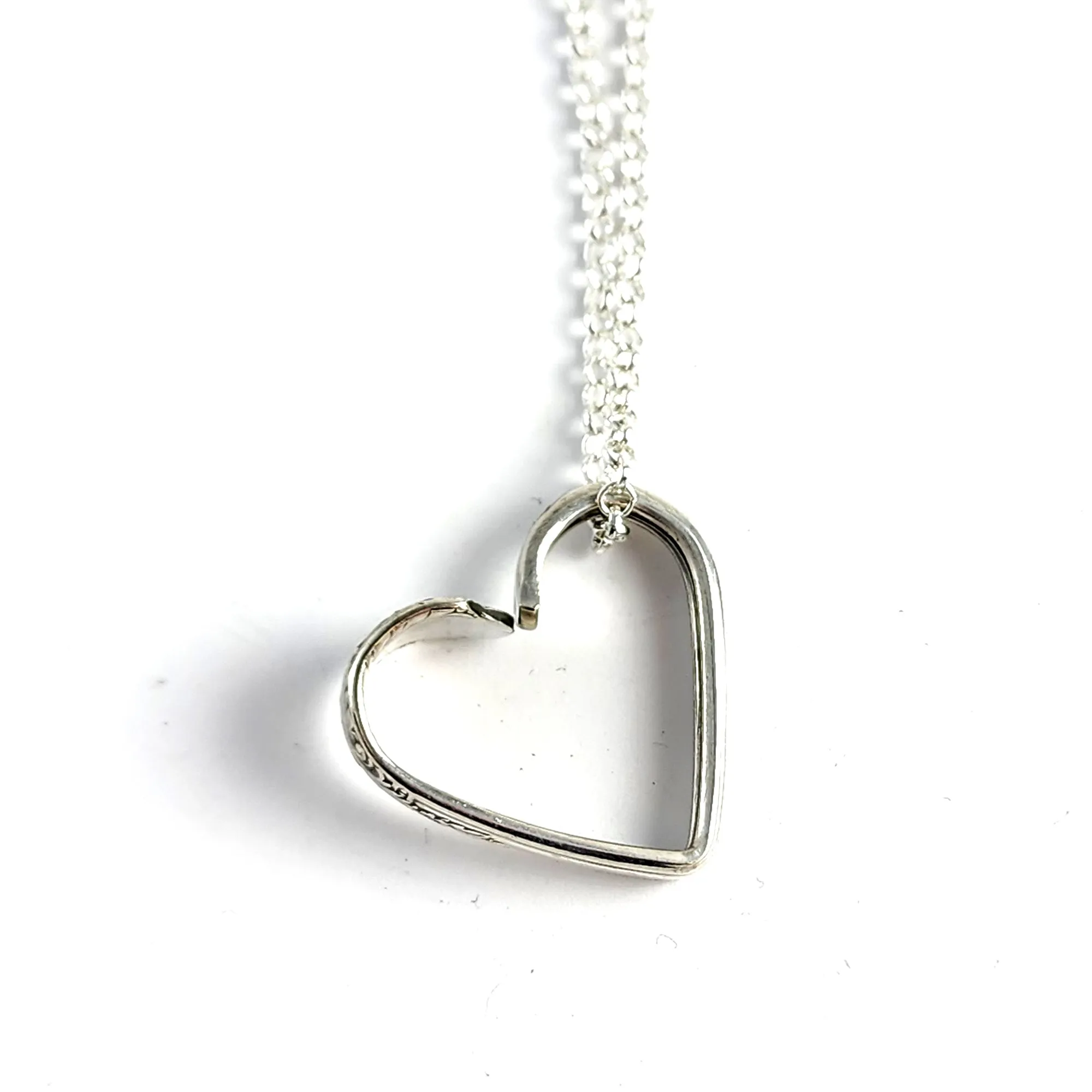 International Avalon Floating Heart Spoon Necklace