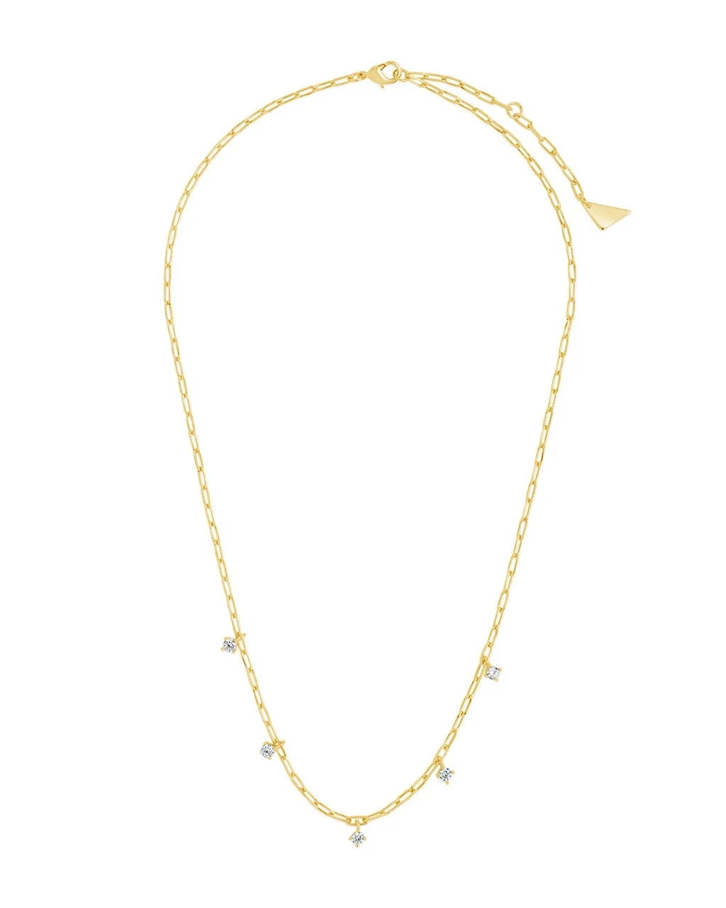 Iskra CZ Charm Necklace