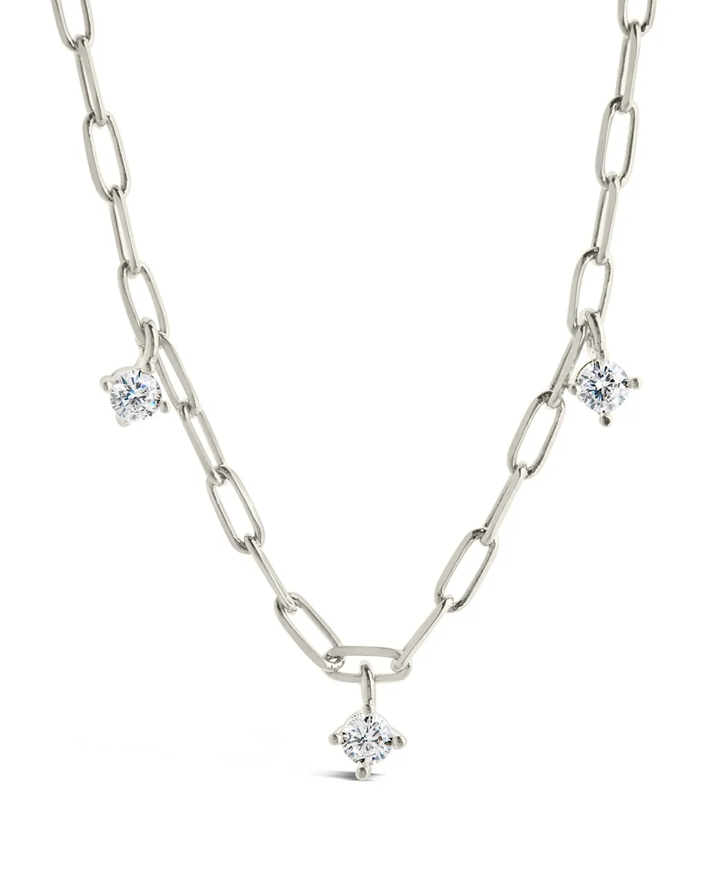 Iskra CZ Charm Necklace