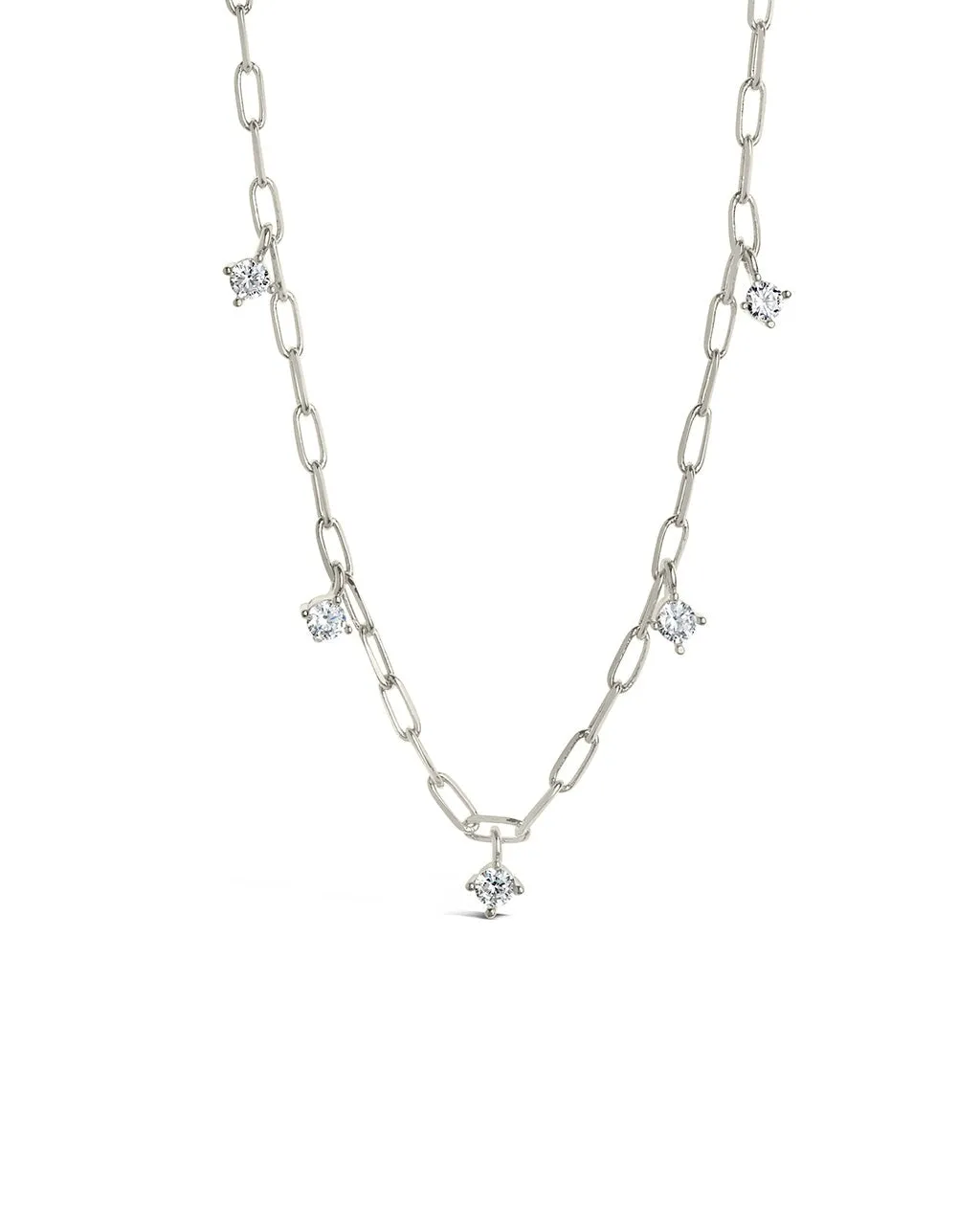 Iskra CZ Charm Necklace