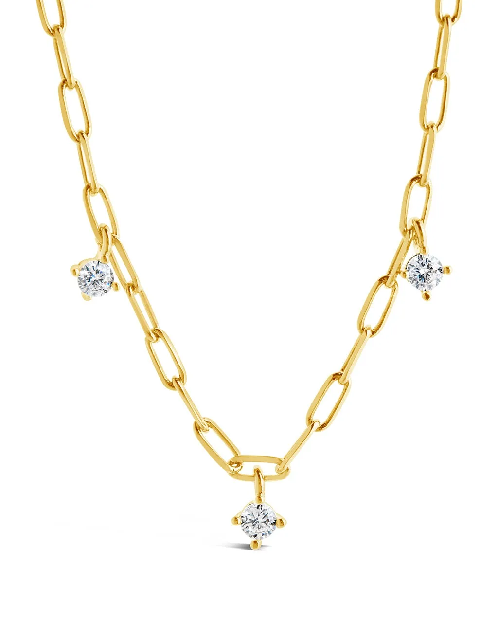 Iskra CZ Charm Necklace