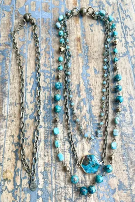 Janet Stone Necklace- Turquoise