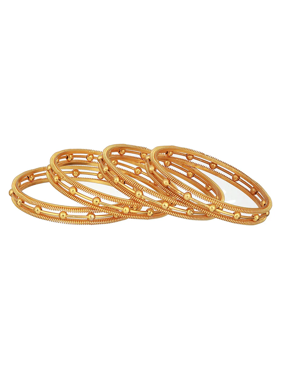 JAZZ Set Of 4 Gold-Plated Bangles