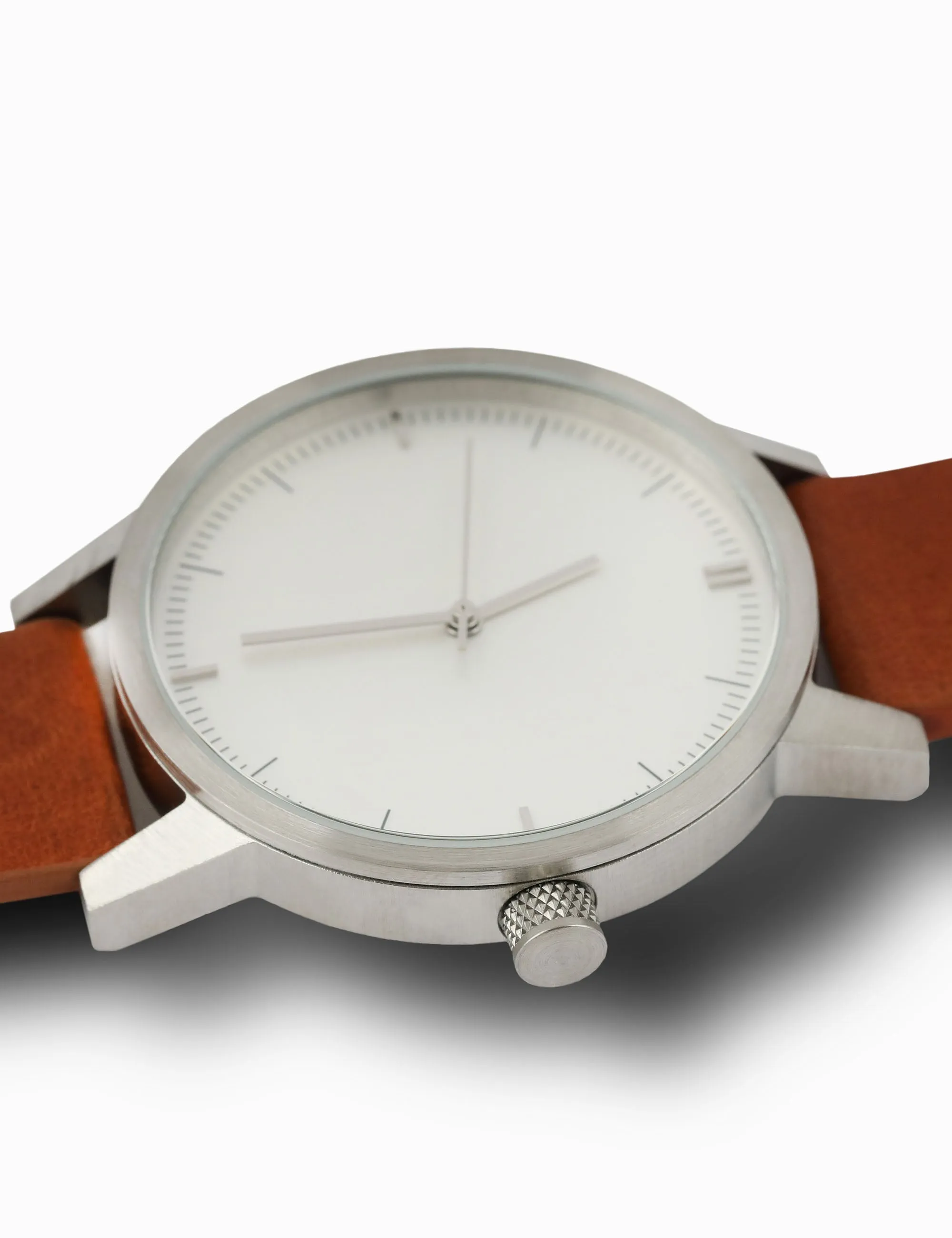 Kent 42mm Watch - Sliver/White/Tan