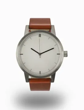 Kent 42mm Watch - Sliver/White/Tan