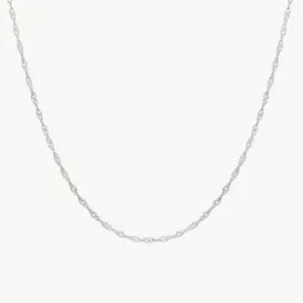 lightning strikes choker necklace silver - sterling silver