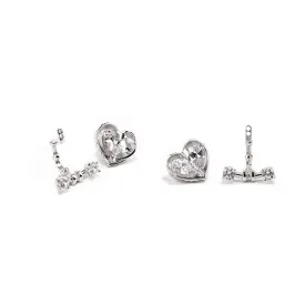 Love Song No.2 Stud Earrings [White gems/White gold]