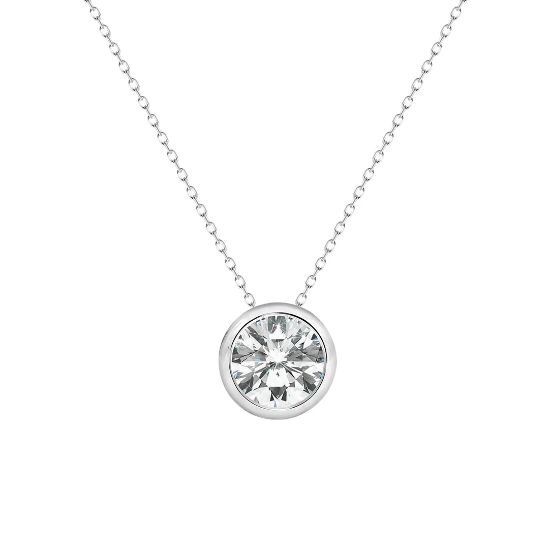 Exquisite Maisie Necklace in 18K White Gold with 0.20ct Diamonds