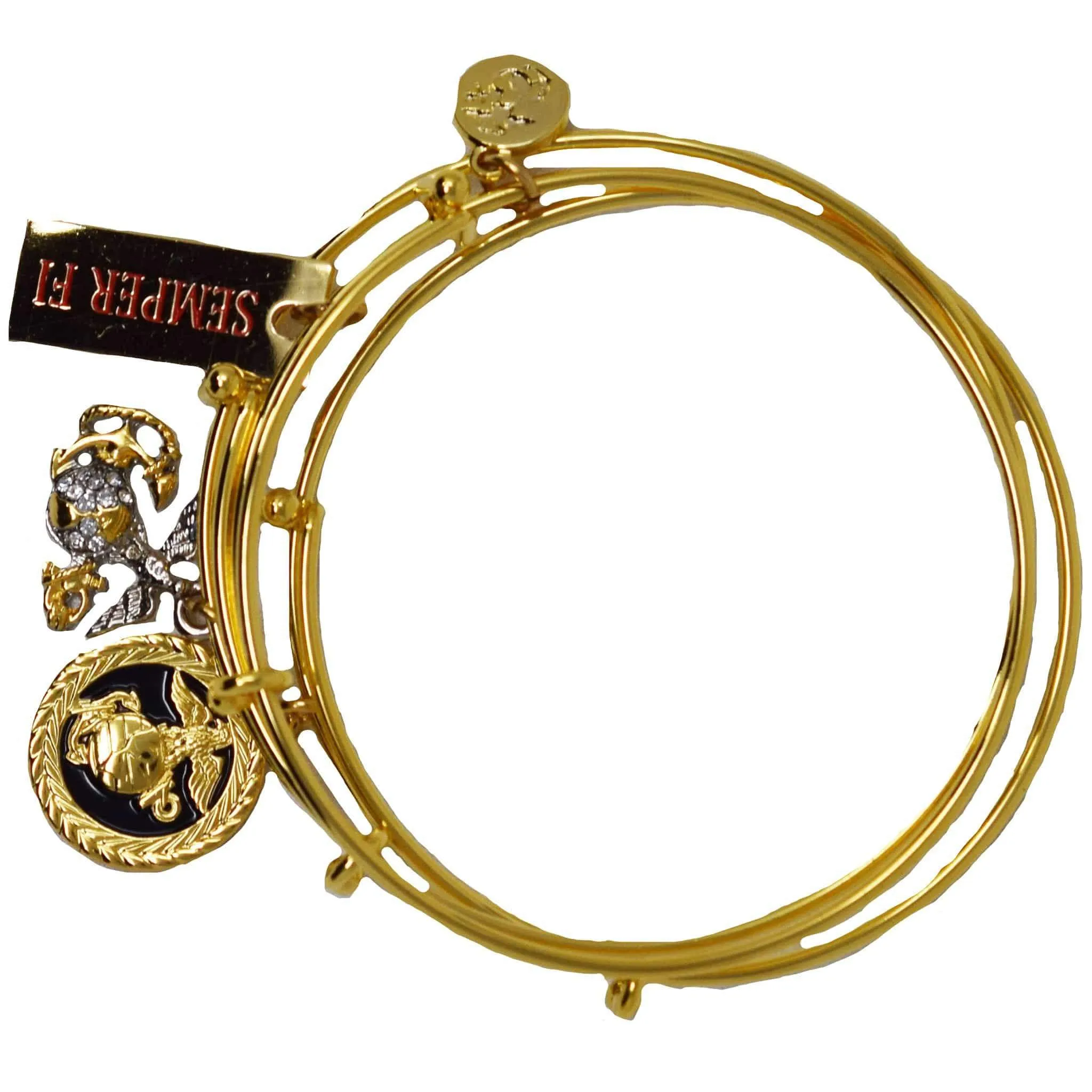 Marine Corps Charm Bangle Set