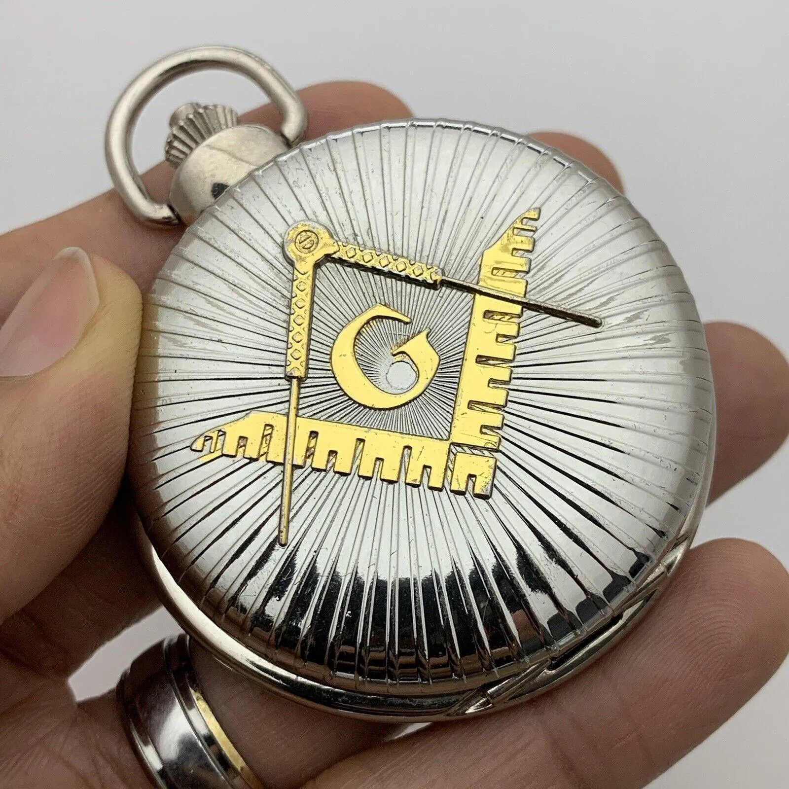 Masonic Pocket Watch Symbol Freemasonry Infinity Watch