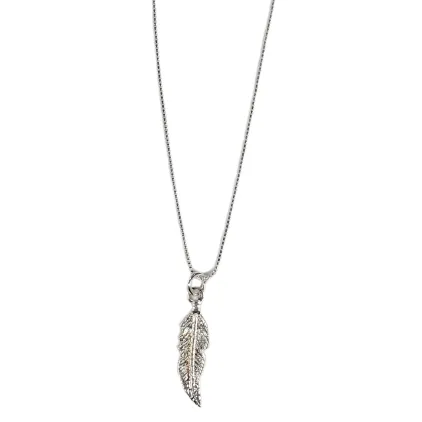 Medium Feather Charm Necklace