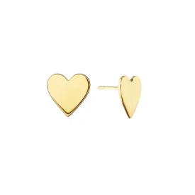 Medium Yellow Gold Wings of Love Stud Earrings