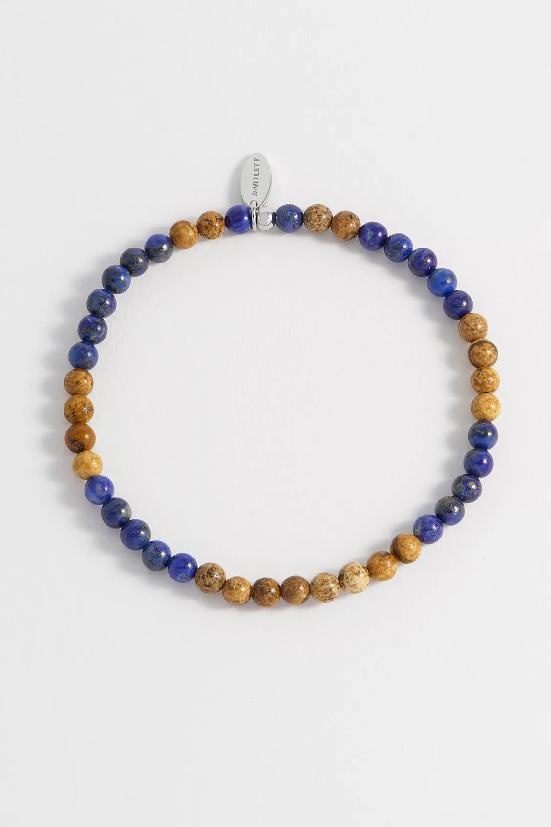 Mens Gemstone Beaded Bracelet