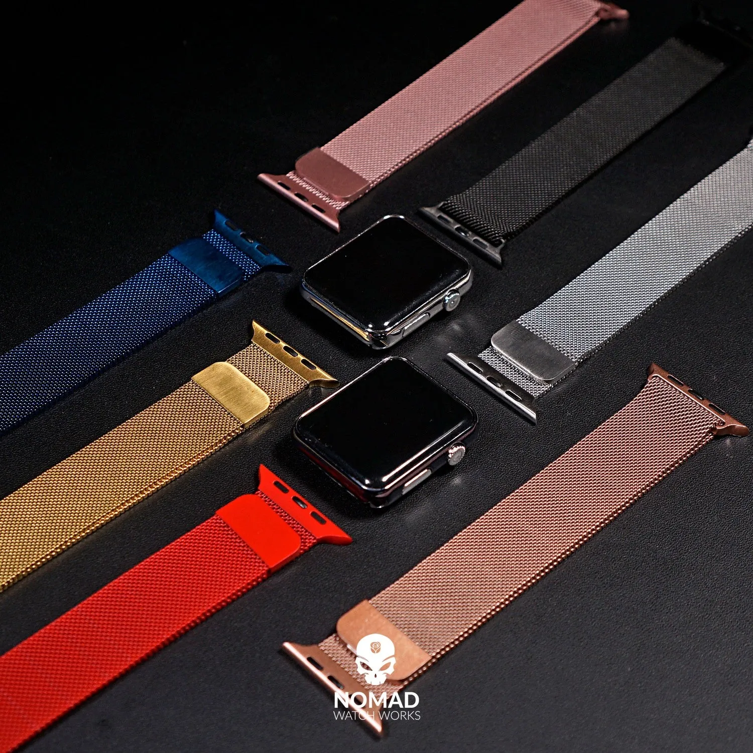 Milanese Mesh Strap in Red (Apple Watch)