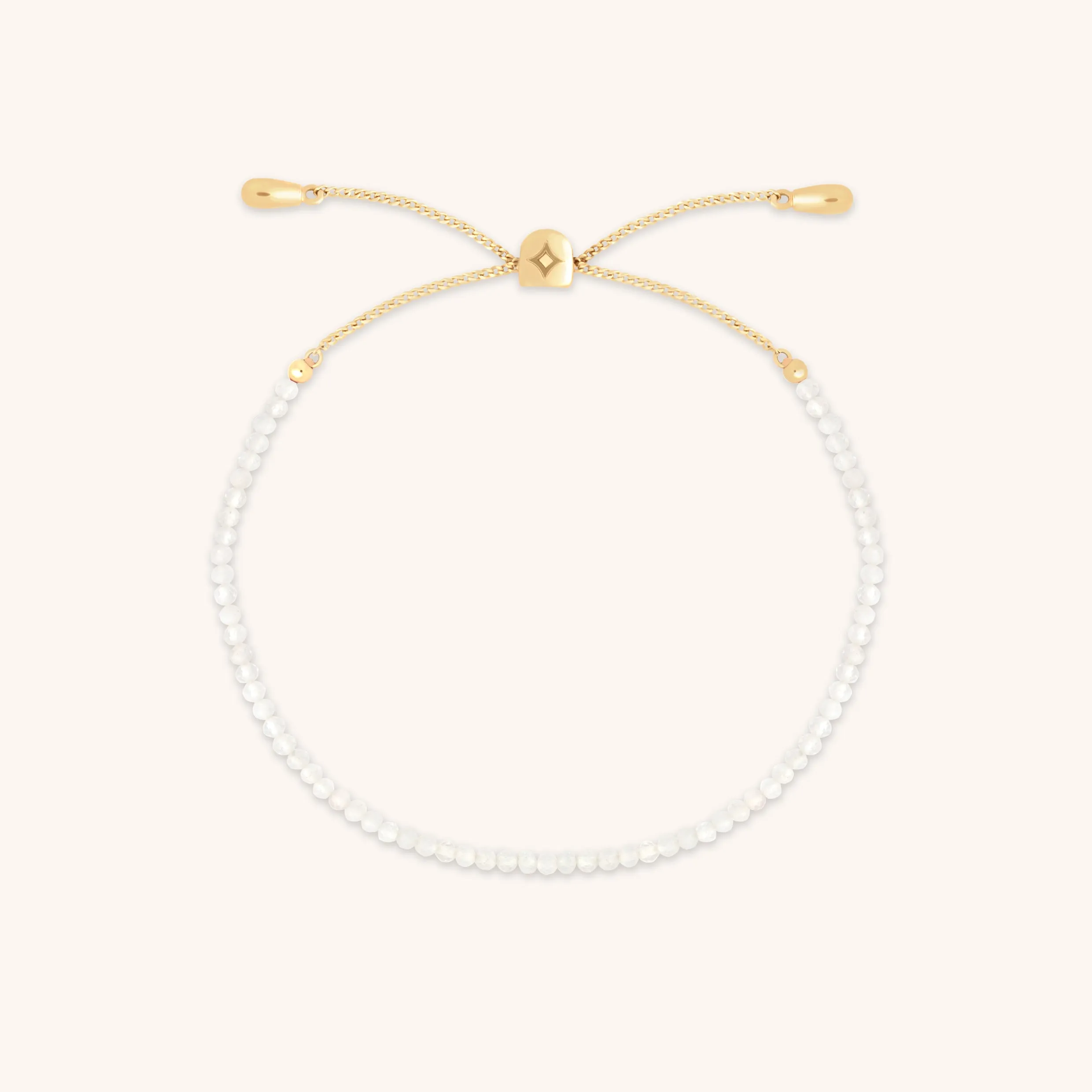 Moonstone Gemstone Bracelet in 9k Gold