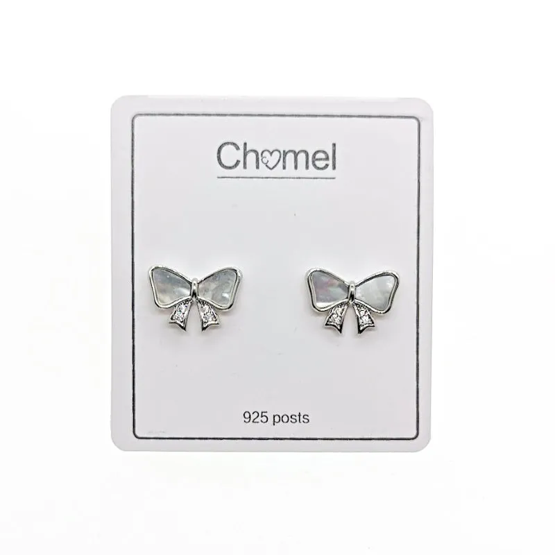 Mother of Pearl Ribbon Earrings