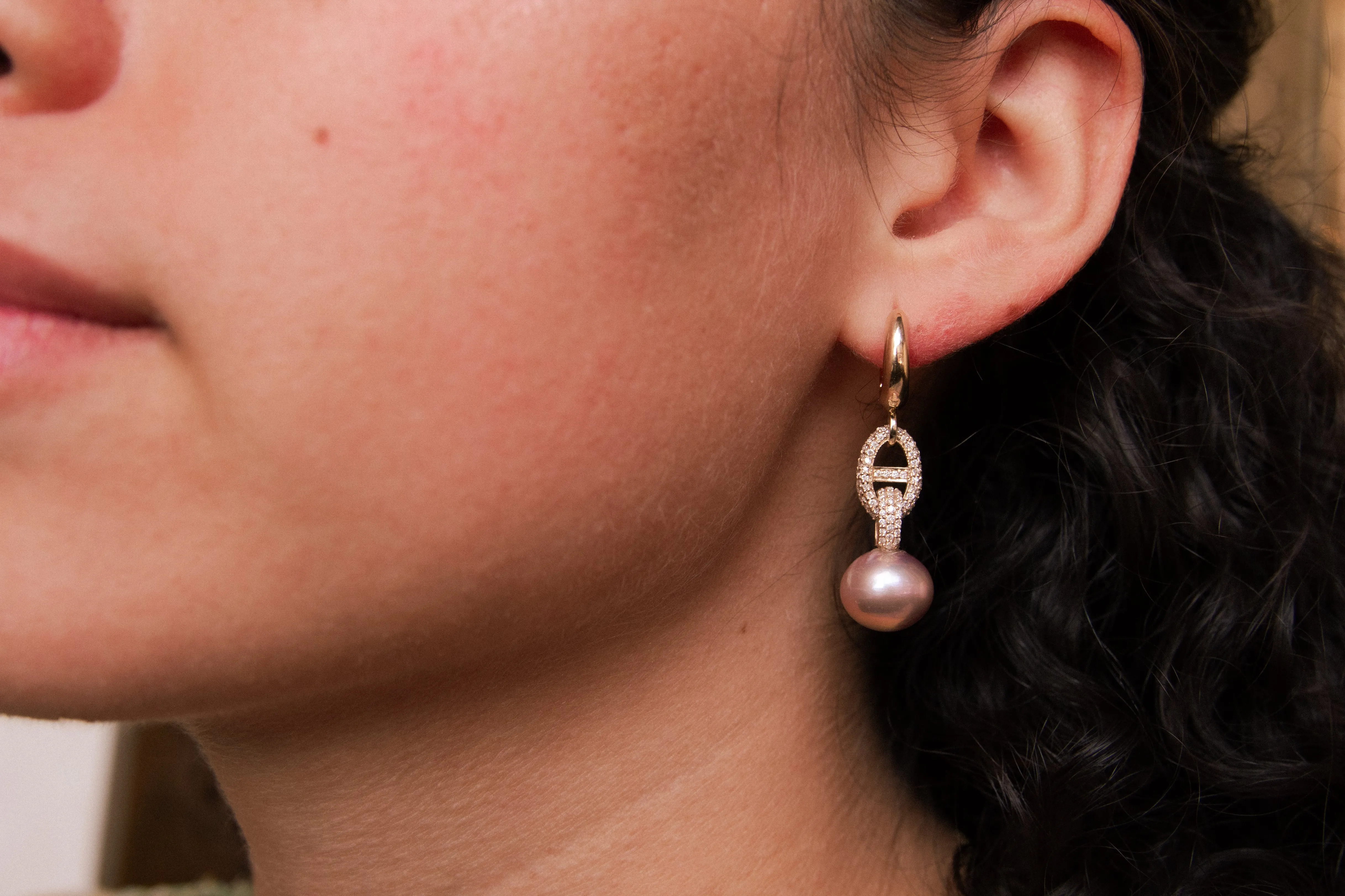 Natural Pink Dorado Earrings