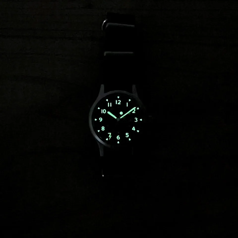 Naval Watch Co. Mil.-01B US Forces Type - Black Strap