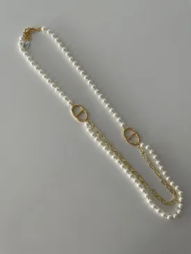 Necklace - Gold/Pearl