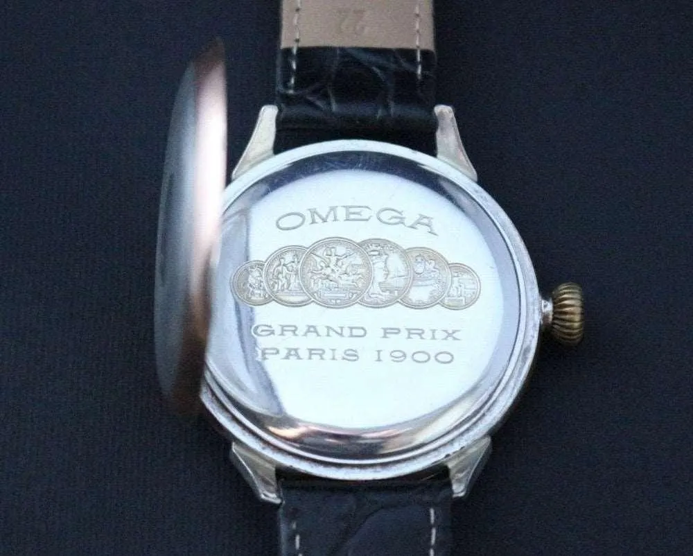 Omega Pocket Watch Silver Case Custom Wristwatch Masonic