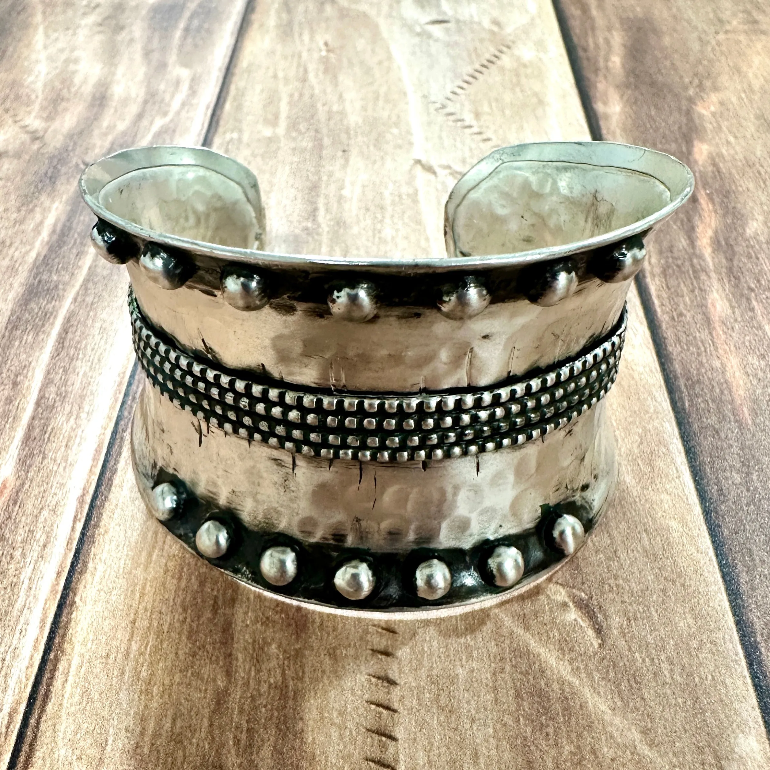 Ornate Silver Bracelet for Western Style